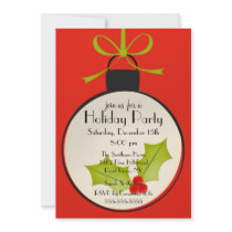 Christmas Ornament Holiday Party Invitation