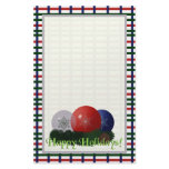 Christmas Ornament Unlined Holiday Stationery