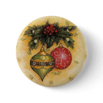 Christmas Ornaments Pinback Buttons