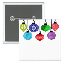Christmas Ornaments Button