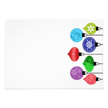 Christmas Ornaments Invitation