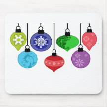 Christmas Ornaments Mouse Pad
