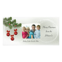 Christmas Ornaments Photo Card