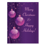Christmas Ornaments Postcard