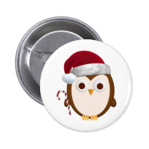 Christmas Owl Pin