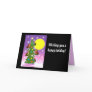 Christmas owl tree greeting card
