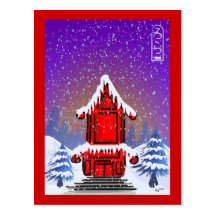 Christmas Pagoda Postcard