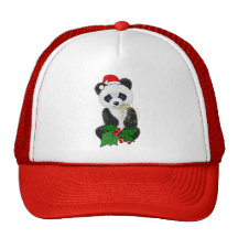 Christmas Panda Hats