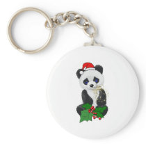 Christmas Panda Keychains