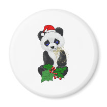 Christmas Panda Magnets