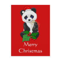 Christmas Panda Post Cards