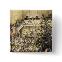 Christmas Party Pinback Button