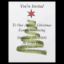 Christmas Party Gathering Flyer flyers