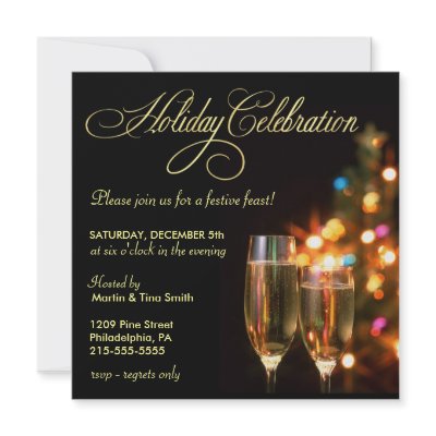 Christmas Party - Holiday Celebration Invitations by SquirrelHugger