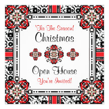 Christmas Party Holiday Open House Invitations