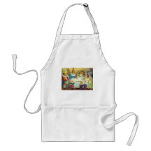 Christmas Party in Animal Land Aprons