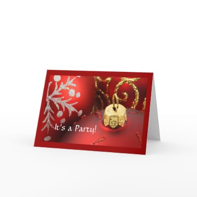 Christmas PARTY INVITATION Card by RanchLady