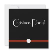 Christmas Party Invitation in Black and White