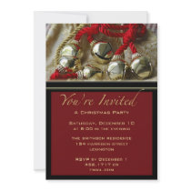 Christmas Party Jingle Bells Invitation