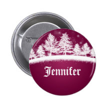 Christmas Party Name Tags Hot Pink