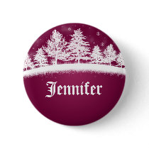 Christmas Party Name Tags Hot Pink