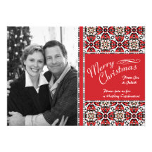 Christmas Party Photo Template Invitations