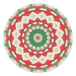 Christmas Patchwork Round Sticker