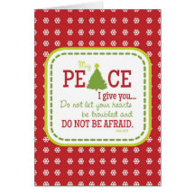 Christmas PEACE Scripture Verse Card-BLANK