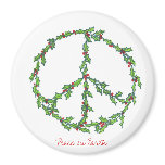 Christmas Peace Wreath magnet