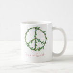 Christmas Peace Wreath, Peace on Earth Mug