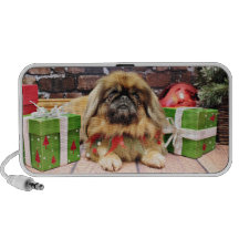 Christmas - Pekingese - Pebbles Mp3 Speaker