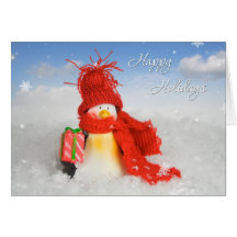 Christmas Penguin Grußkarten