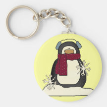 Christmas Penguin Keychain