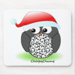 Christmas penguin mousepad
