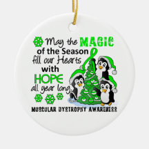 Christmas Penguins Muscular Dystrophy Christmas Tree Ornaments