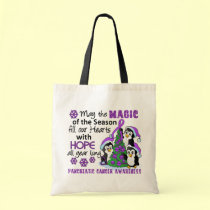 Christmas Penguins Pancreatic Cancer bags