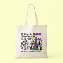 Christmas Penguins Pancreatic Cancer bags