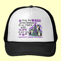 Christmas Penguins Pancreatic Cancer hats