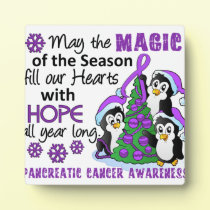 Christmas Penguins Pancreatic Cancer plaques