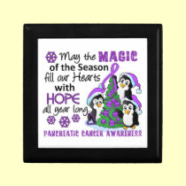 Christmas Penguins Pancreatic Cancer gift boxes