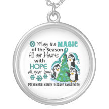 Christmas Penguins PKD Necklaces