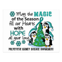 Christmas Penguins PKD Post Card