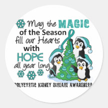 Christmas Penguins PKD Sticker