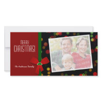 Christmas personalized photo card