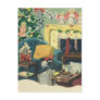 Christmas Pets Sleeping; Waiting for Santa Claus Post Card