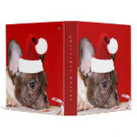 Christmas Photo Album French Bulldog Vinyl Binder