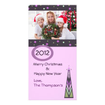Christmas Photo Card Modern Tree