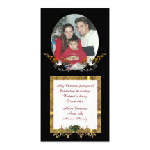 Christmas Photo card on black