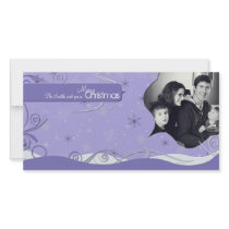Christmas Photo Card Winter Flakes Drifts & Swirls