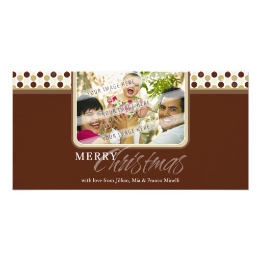 CHRISTMAS PHOTOCARD :: minispot snowflake 2B Picture Card